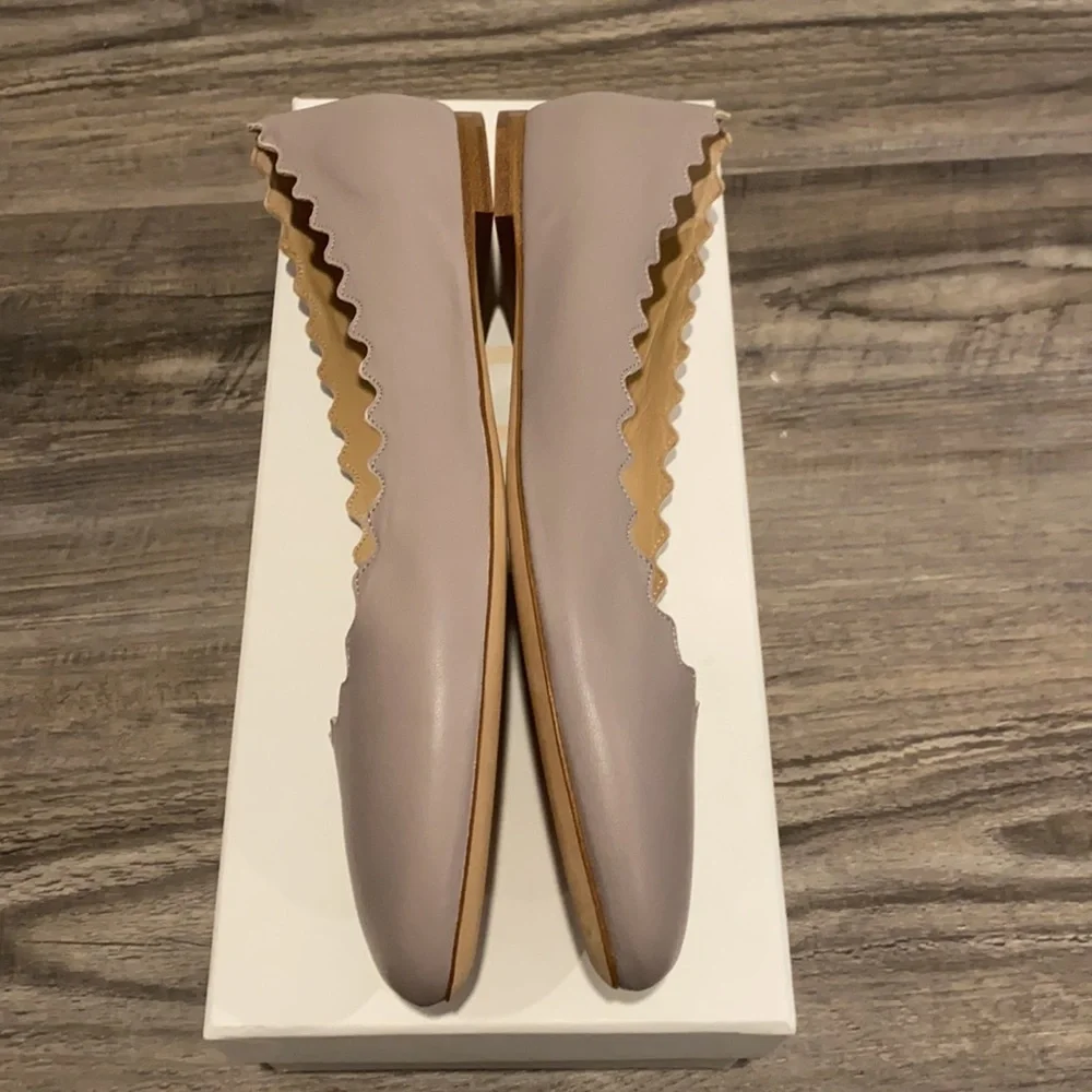 😍 Chloe Lauren Leather Ballet Flats Shoes NEW! - Picture 11 of 16